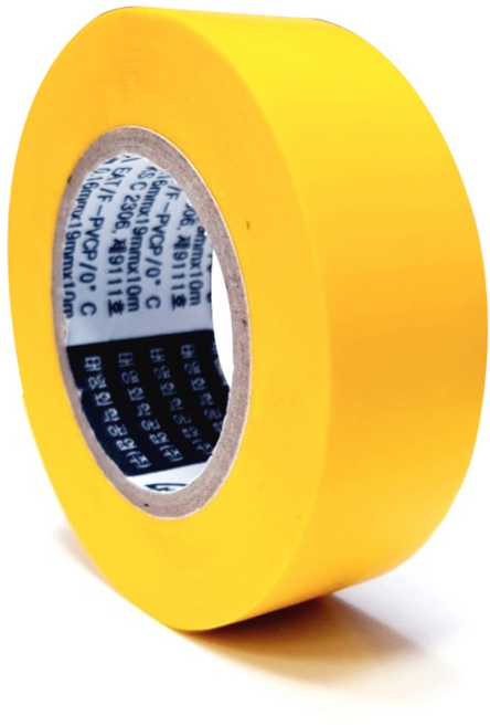 태영 황색 컬러 전기 절연테이프, 10개