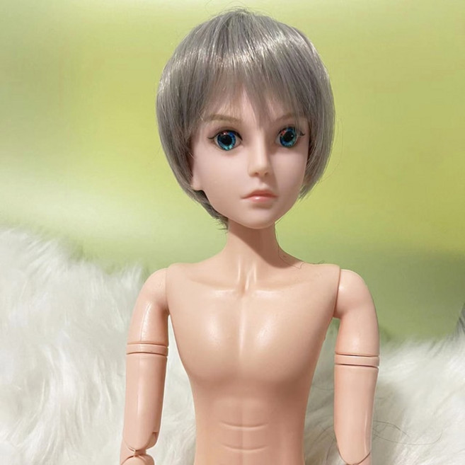 구체관절인형 남성 BJD 21 이동식 가발 또는 메이크업 머리 또는 전체 인형 장난감 선물 60cm, 1개