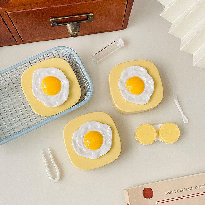 계란후라이렌즈케이스 귀여운렌즈케이스