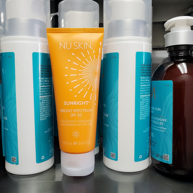 NU SKIN 뉴스킨 Sunright Face & Body Sunscreen SPF50 100ml, 1병