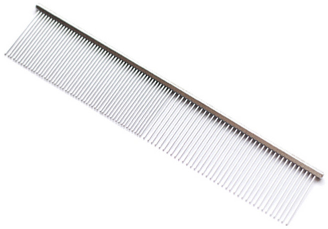 MADAN 마단 7.5인치 경량콤 일자빗 가벼운콤 칼라콤 가볍고 튼튼한빗 엉킨털제거, 1개, M-H190 Silver