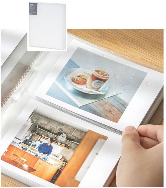 포켓앨범 포트북 티켓 커플사진첩 .3cm 백색내지 돌 셀프