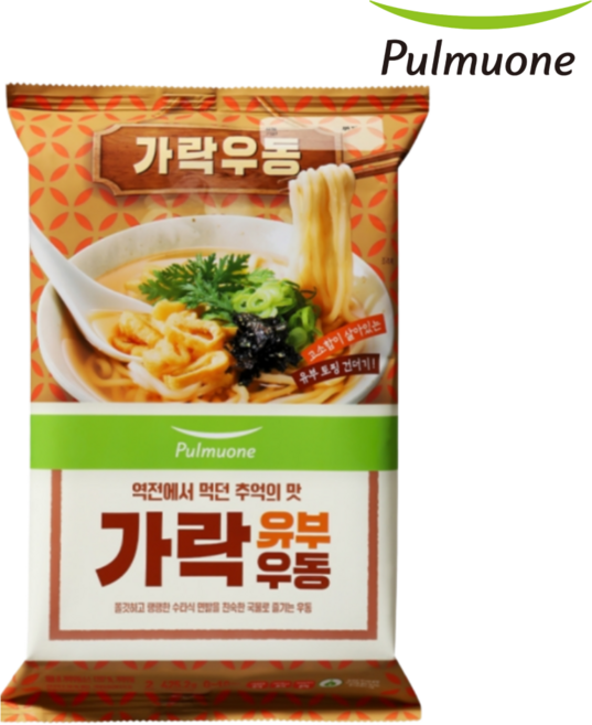 풀무원 가락 유부우동 2인, 1개, 425.5g