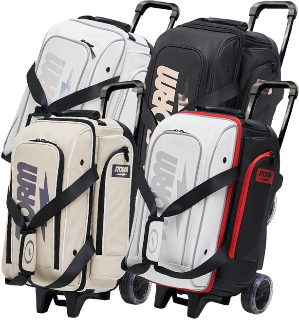 [마이볼링] 2026 스톰 롤링썬더 2볼롤러백/ 볼링가방 볼링용품, 1개, 화이트레이서