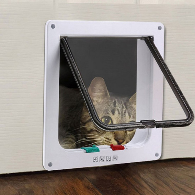 고양이 강아지 펫도어 안전문 출입문 베란다, 상세페이지 참조, 1개