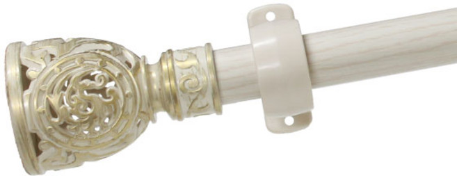 한국레일갤럭시 25mm 로얄 커튼봉 커텐봉, 아이보리골드