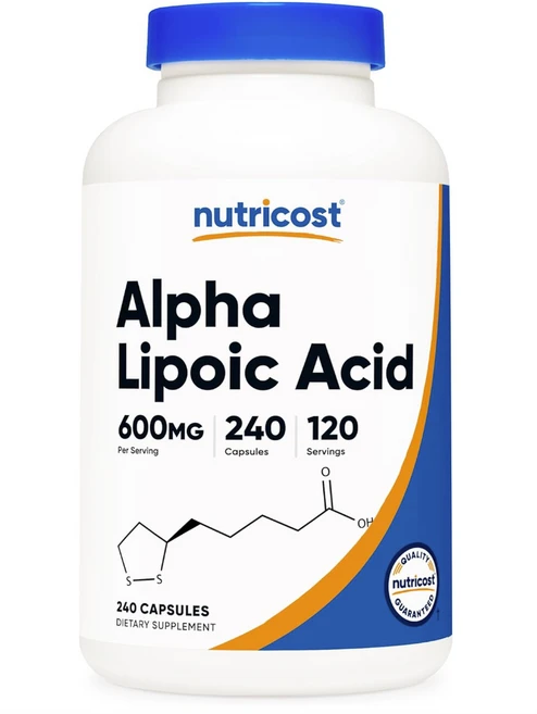 뉴트리코스트 알파 리포 산 600mg 캡슐 글루텐 프리, 240정, 3개 - 쿠팡