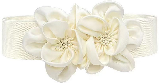 꽃 코르셋 여성 허리띠 우아한 허리 스트랩 탄성 드레스 벨트 원피스 벨트 댄스복 벨트