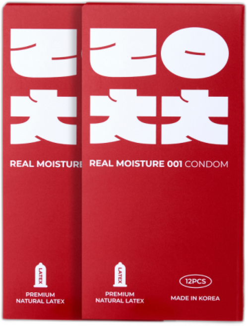 리얼촉촉 001 초박형 콘돔 100% 국내생산 콘돔, 1개, 24개입