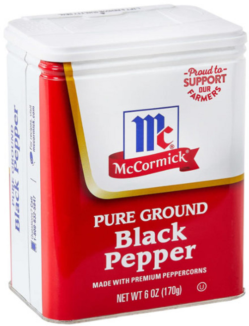 맥코믹 퓨어 그라운드 블랙 페퍼 170g McCormick Classic Ground Black Pepper 6oz, 1개