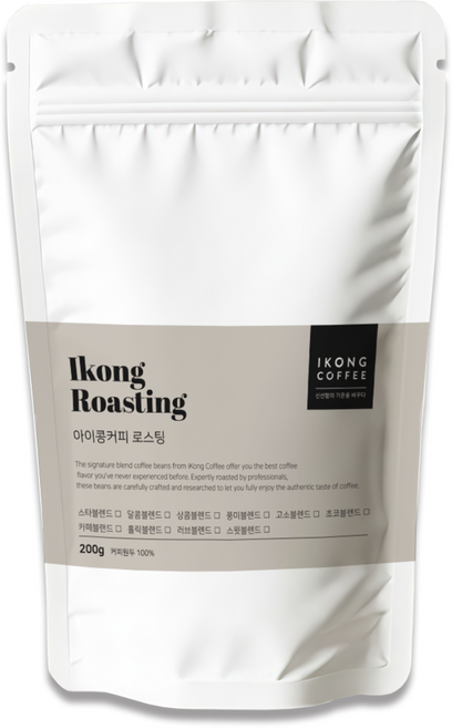 아이콩커피 스페셜 고소 블렌드 커피원두 1kg 10개 홀빈(분쇄안함)