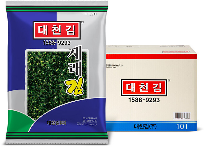 [101] 대천김 재래김 20g 15봉, 1개