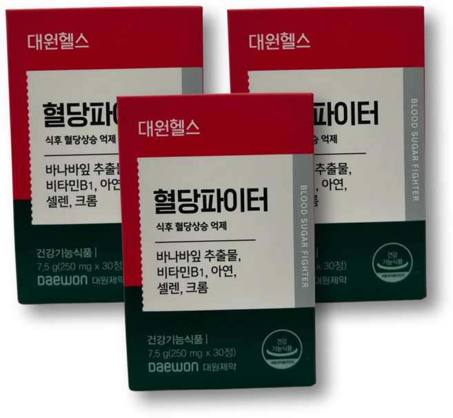 식후 혈당 케어 영양제 바나바잎 추출물 코르솔산 코로솔산 계피 참당귀 민들레 추출 분말 50대 60대 중년 남성 여성, 3박스, 30정