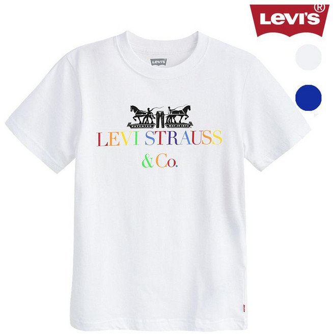 리바이스 키즈 레인보우 투호스티셔츠B V212TS338P 주니어