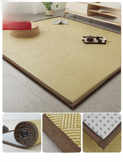 5/7.5/10cm 두께의 천연 라텍스 매트리스 침대 매트리스 침실 가구 호텔 럭셔리 다다미 수면용 라텍스 매트, Thickness 5cm, 200x200cm, Flat with Cover, 15 200x200cm