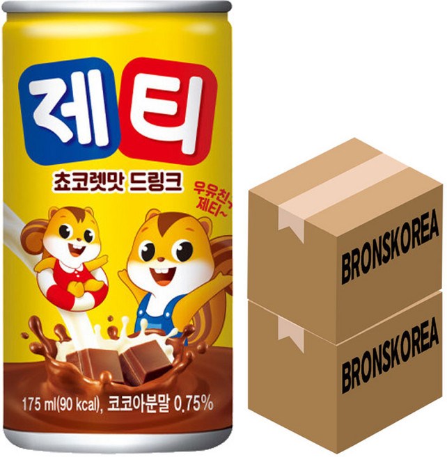 동서 제티 쵸코렛맛 드링크 175ml X 60캔/초코렛 음료, 동서 초코렛 캔음료/ 제티 쵸코렛맛 드링크 175ml, 60개