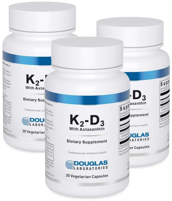 더글라스랩 비타민D3 비타민K2 위드 아스타잔틴 캡슐 Douglas Laboratories K2-D3 with Astaxanthin, 3개, 30정 - 쿠팡