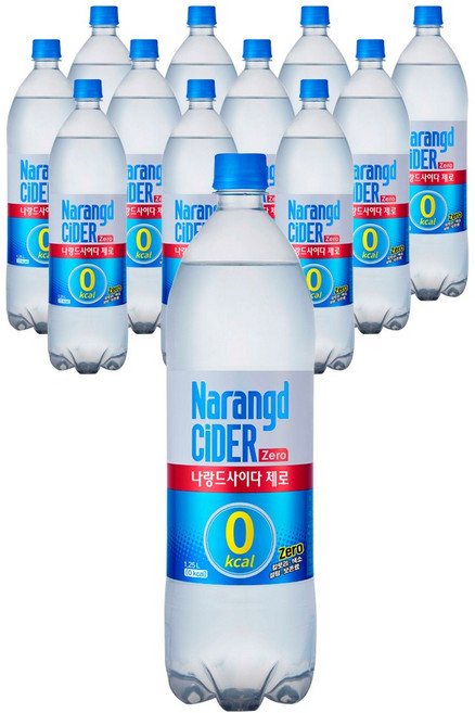 나랑드사이다 제로, 1.25L, 12개