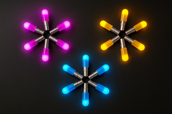 주한피싱 민물 낚시 밤 낚시 케미 케미 라이트 전자케미 케미, 5개, 블루