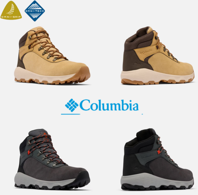 컬럼비아 남성 소가죽 방수 등산화 트레킹화