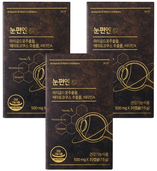 눈편엔 눈건강 건강기능식품, 30정, 3박스 - 쿠팡