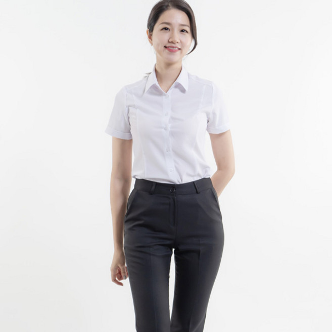 여성 슬림핏 오피스룩 기본 셔츠 블라우스