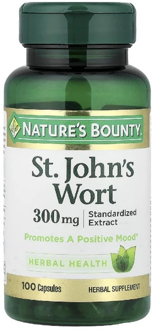 네이처스바운티 세이트 존스 워트 St Johns Wort 300mg 100정, 1개 - 쿠팡