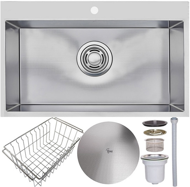 백조 고니 8630 ECNRW8630 엠보 사각싱크볼 리폼볼 싱크볼교체, 1개