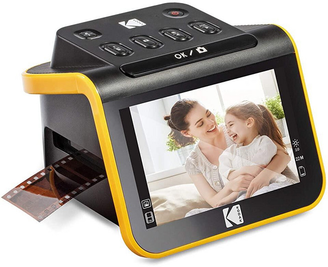 KODAK Slide N SCAN 필름 및 슬라이드 스캐너 대형 5인치 LCD 스크린 색상 및 흑백 네거티브 및 슬라이드 35mm 126 110 필름 네거티브 및 슬라이, KODAK Slide N SCAN 필름 및 슬라이드 스