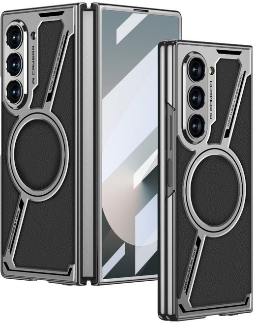 럭스폰 강력 맥세이프 렌즈보호 전면 강화 액정 폴드 전용 전기도금 케이스