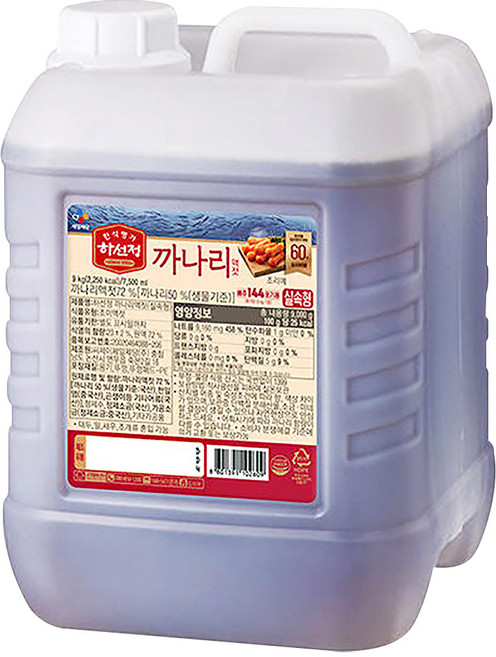 하선정 까나리액젓 실속형, 9kg, 1개
