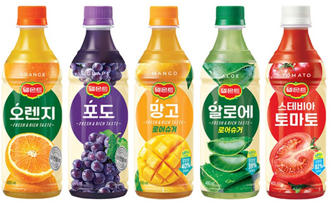 델몬트 오렌지 포도 망고 알로에 토마토 5가지맛 400ml x 5개