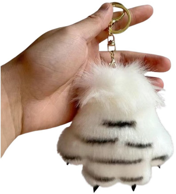 크군 악세사리 어흥 호랑이 미니어처 키링, 1개, 백호 손장갑