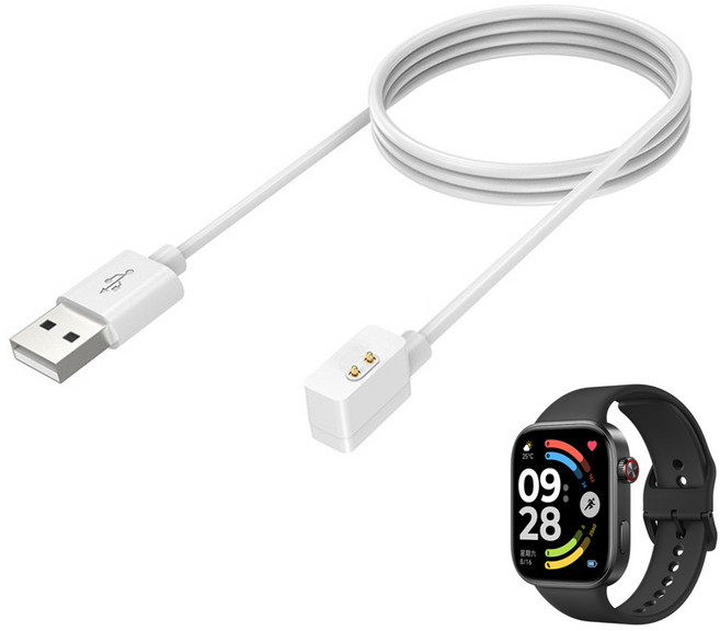 샤오미 레드미 워치6 충전기 마그네틱 케이블 100cm redmi watch 6, 1개