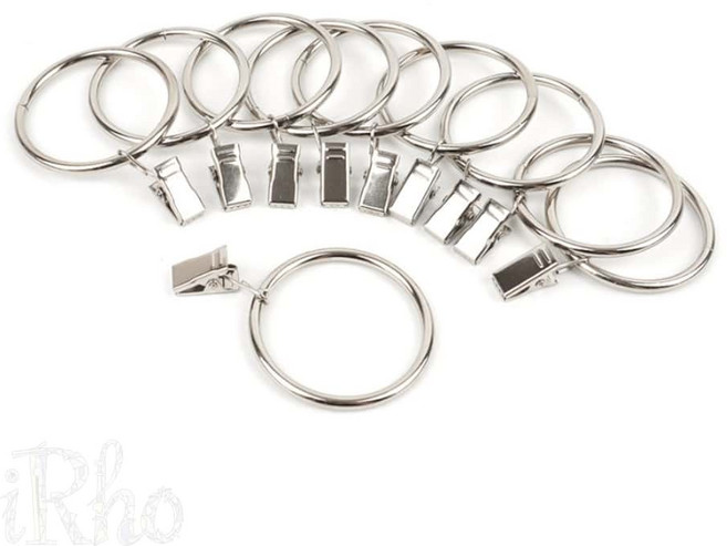 성심앱 커튼링 집게 실버 10P 커튼고리링40mm블랙, 3 x 32mm