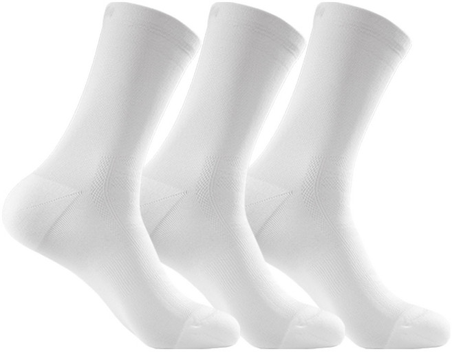 브로니스 무봉제 스포츠 러닝 스니커즈 양말 3족 세트 5종 택1, 04 심플화이트 V2 3팩, 1개