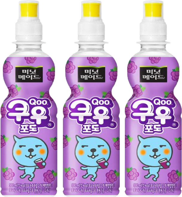 미닛메이드 쿠우 포도 300ml, 10개