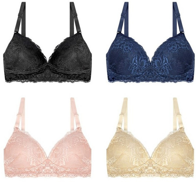 말라뮤트 레이스 트라이앵글 노와이어브라 브래지어