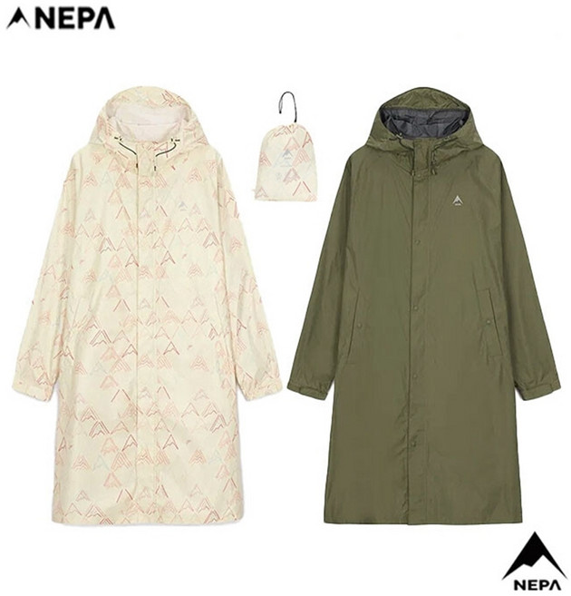 [AK분당점][네파]공용 다용도 라이프스타일 레인코트 방수자켓(패커, 커스타드, L