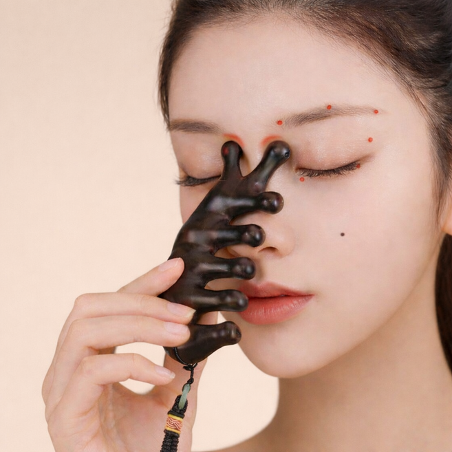 보넬티 데일리 홈케어 시원한 괄사, 브라운, 1개