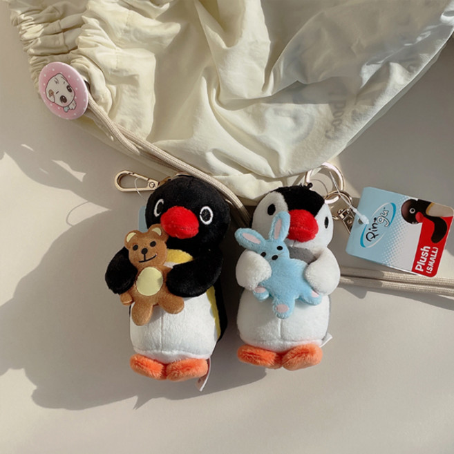 유데 애착인형 핑구 핑가 귀여운 인형 키링 가방고리