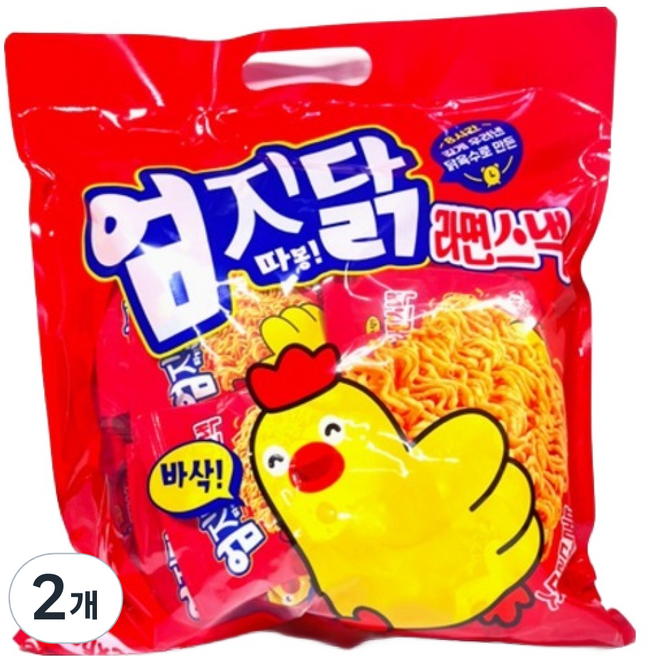 엄지닭라면스낵 불닭맛, 2개, 400g