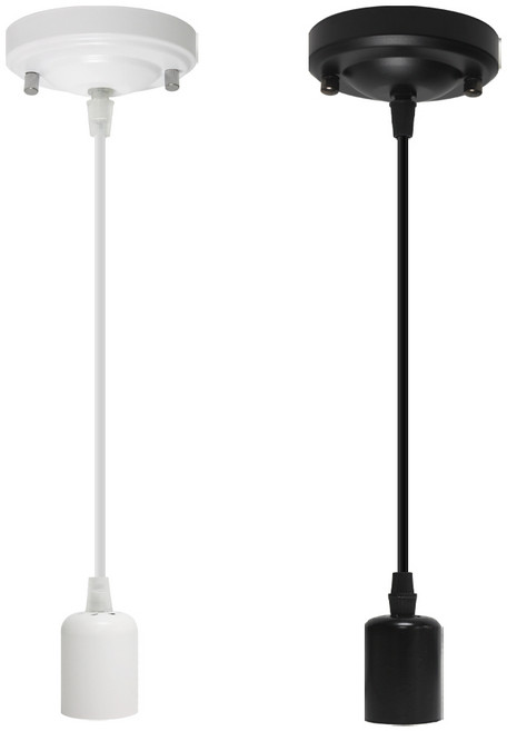 볼 1등 팬던트 후렌지형 1M 줄조명 무드등 감성조명 천장등 직부등 주방등 식탁등 거실등 길이조절가능 카페조명 E26 매장조명 포인트조명 침실조명 기본 소켓 전구 노출형 팬던트등, 백색