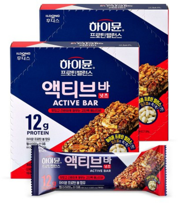 HIMMUNE 프로틴 밸런스 액티브 바 넛츠 6입 2박스