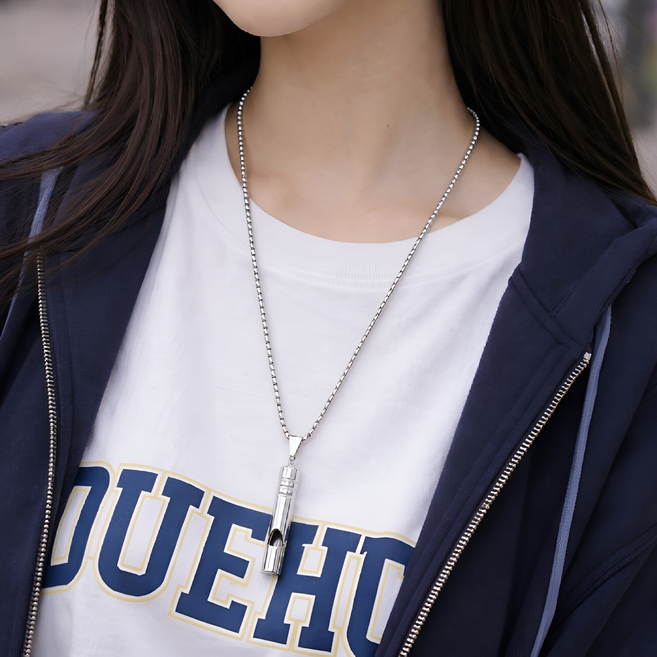 인사이트셀 티타늄 호루라기 목걸이, 1개