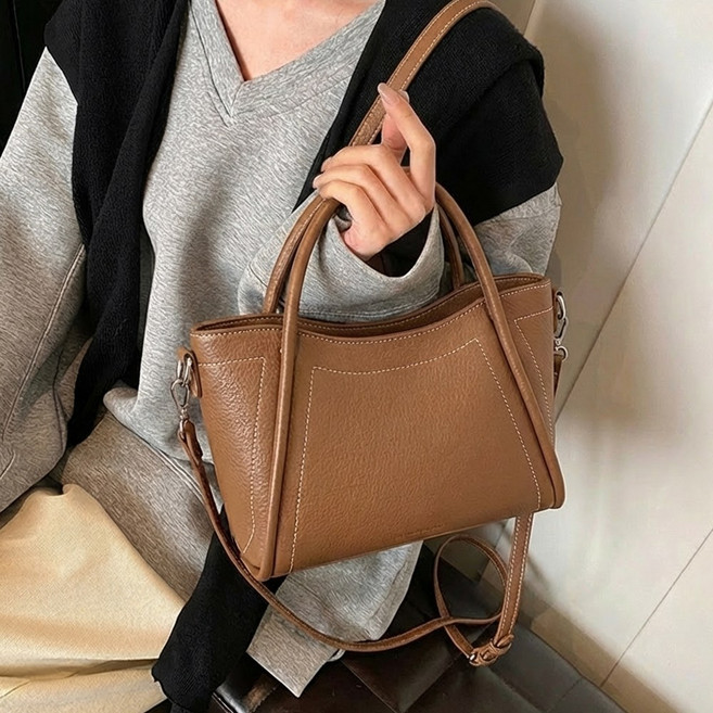 향기레시피 여성 데일리 가죽 토트백 숄더백