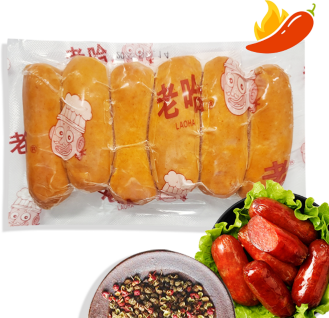 홍홍 중국식품 대만구이 소시지 중국소시지 마라맛 6개입, 330g, 1개