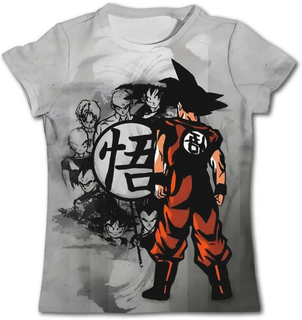 여름 거리옷 드래곤볼 손오공 티셔츠 슈퍼 사이야인 카카로트 퀵 드라이, 1개