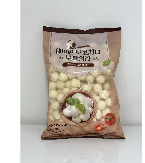 해피반 보코치니 모짜렐라 치즈 미국산 커드, 1개, 1kg