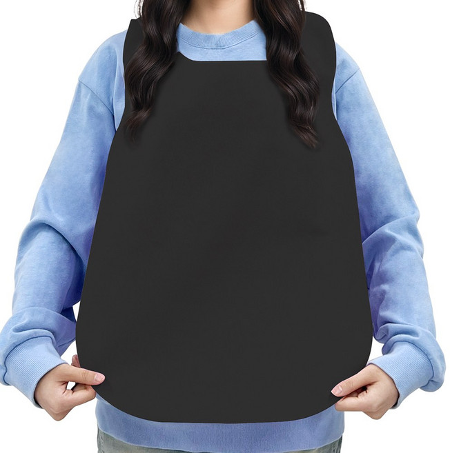 웨어리스 일회용 앞치마 라이트 1000매 / 식당 손님용 앞치마, 검정색, 1000개